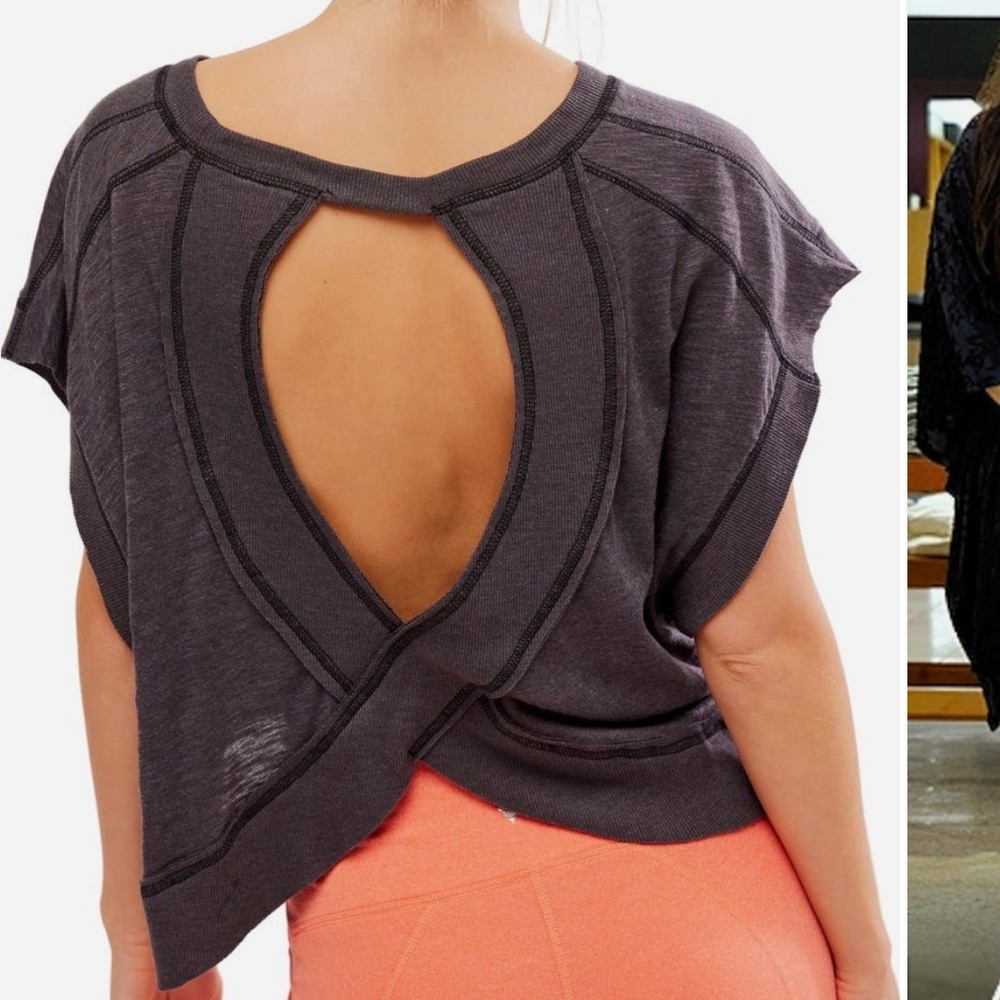 Free People Open Back Top